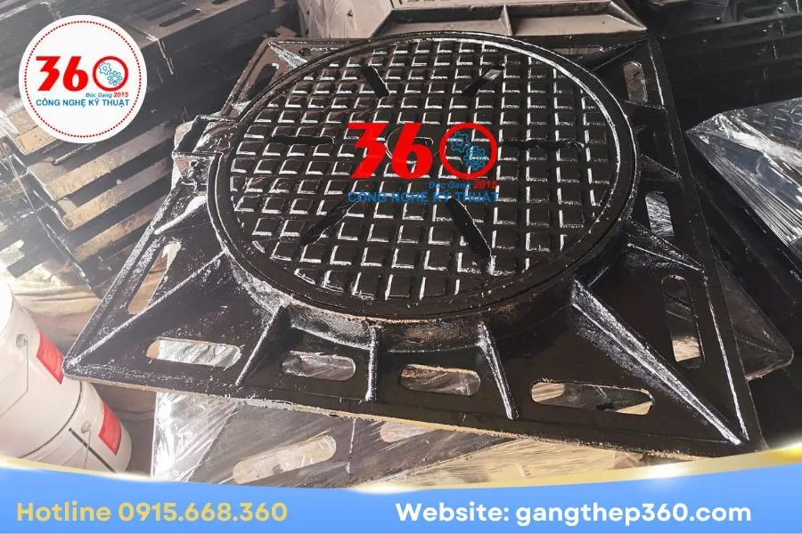 Báo giá nắp hố ga gang thu nước 900x900