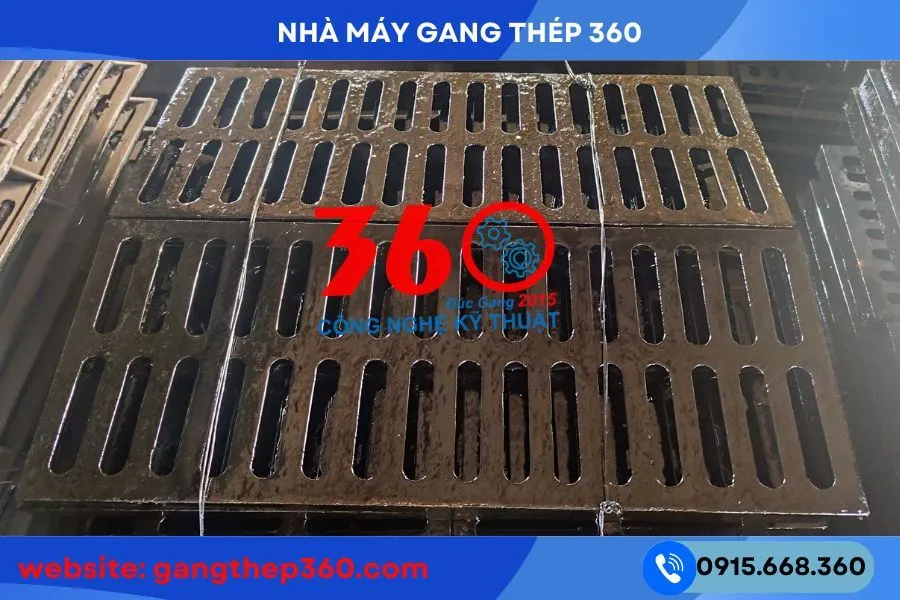 Báo giá song chắn rác gang 1000x400