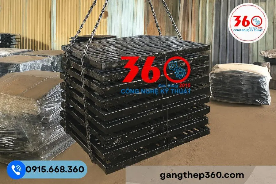 Báo giá song chắn rác gang 1000x400