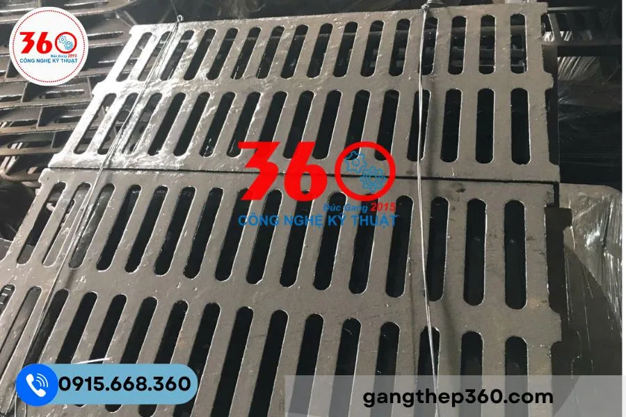 Báo giá song chắn rác gang 1000x500