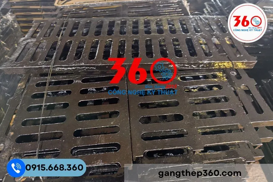 Báo giá song chắn rác gang 1000x500