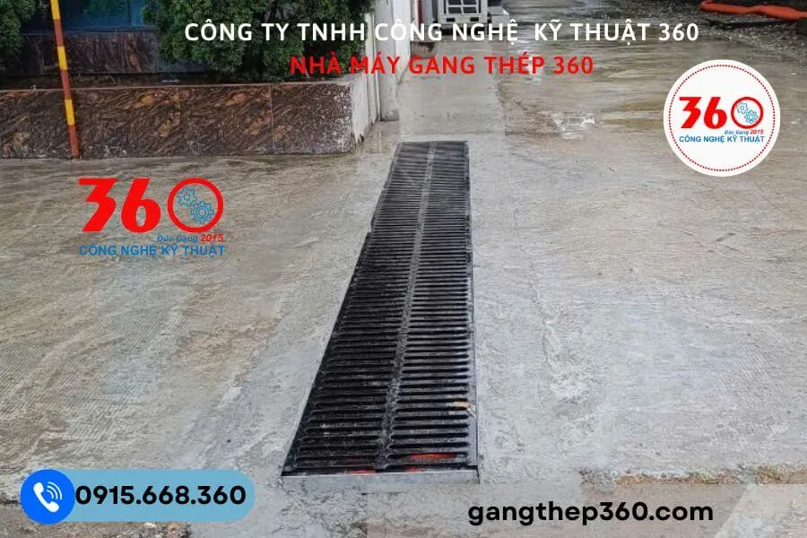 Báo giá song chắn rác gang 1000x500