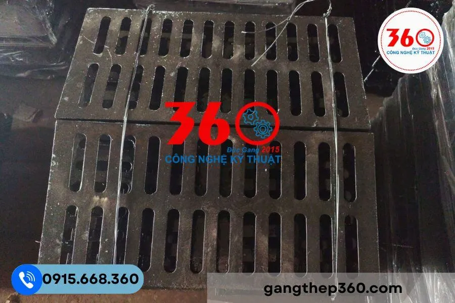 Báo giá song chắn rác gang 800x400