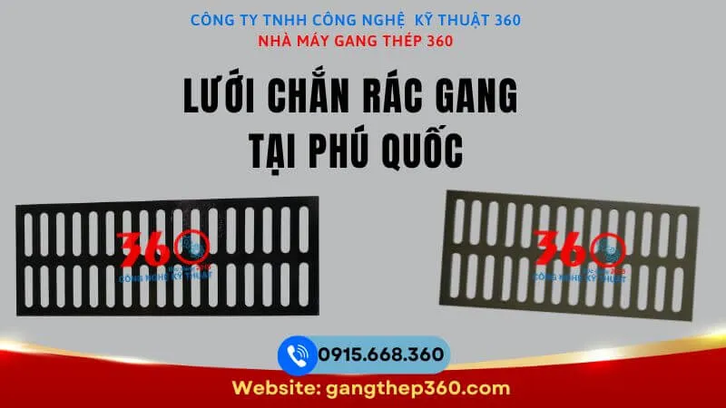 Lưới chắn rác gang tại Phú Quốc