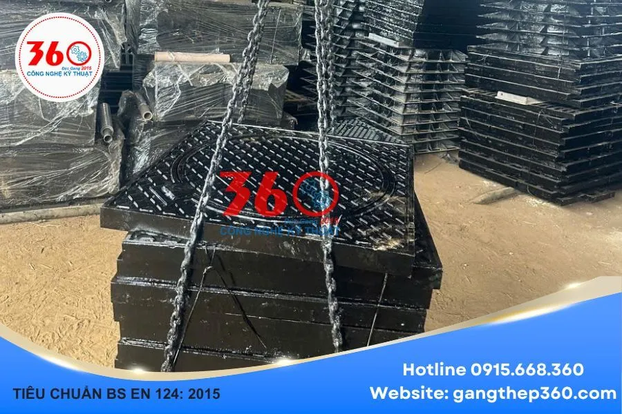 Nắp hố ga gang 850x850