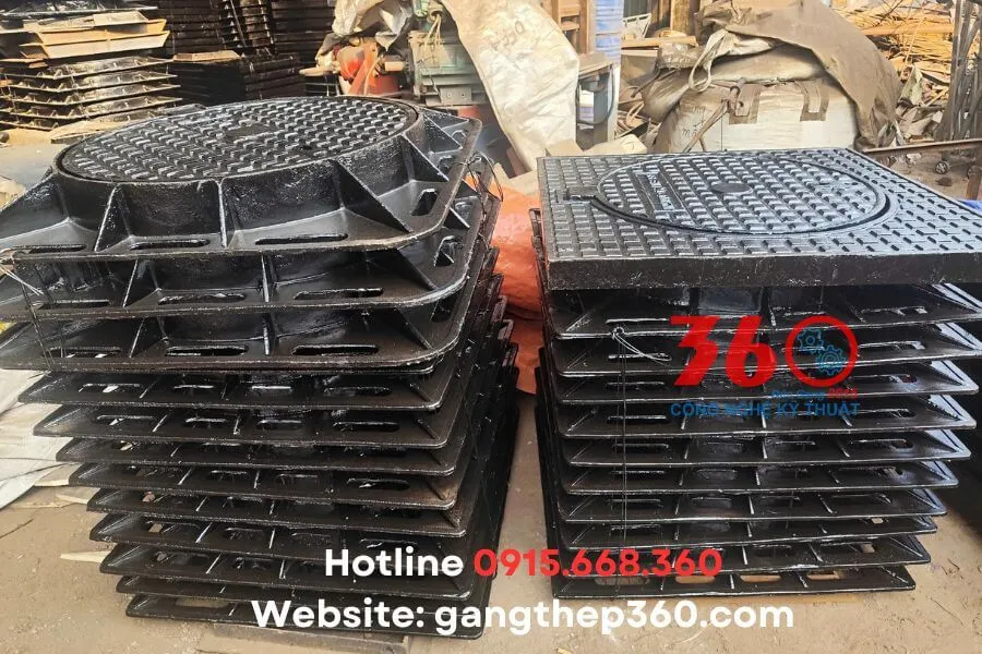 Nắp hố ga gang 850x850