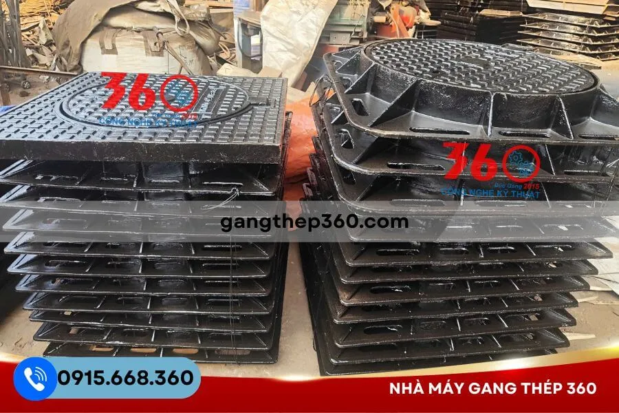 Nắp hố ga gang 850x850 tại An Giang