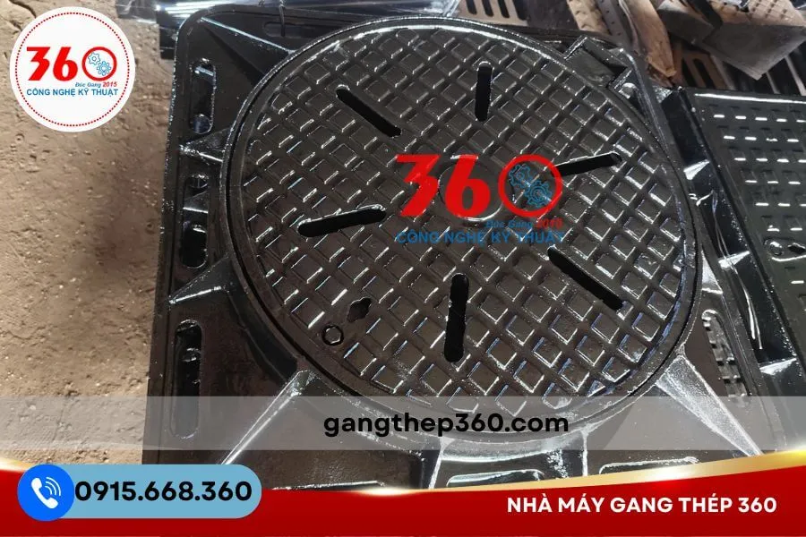 Nắp hố ga gang 850x850 tại An Giang