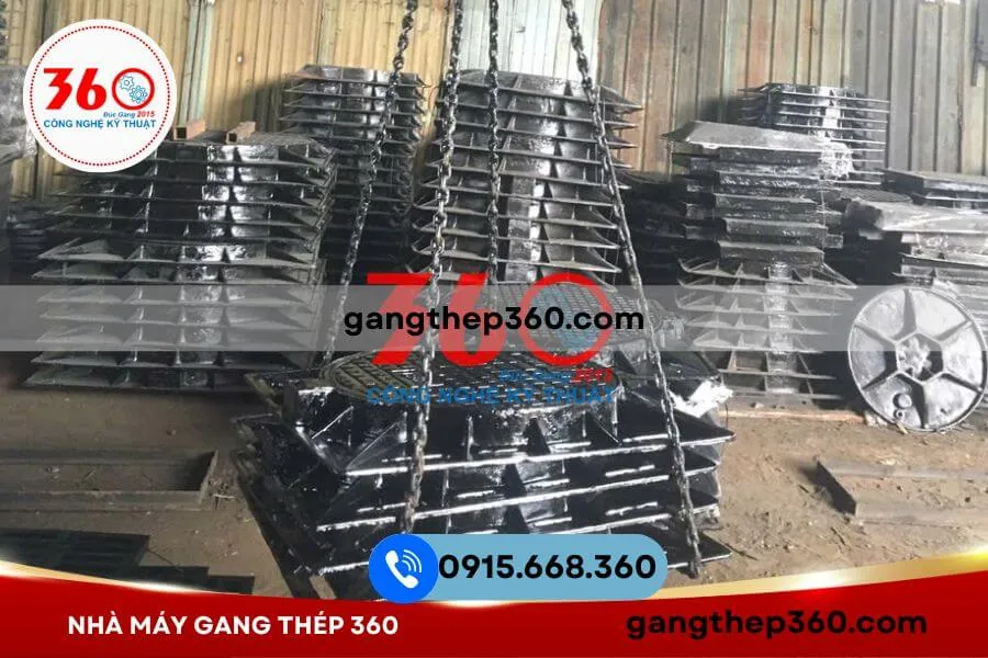 Nắp hố ga gang 850x850 tại Hà Nội