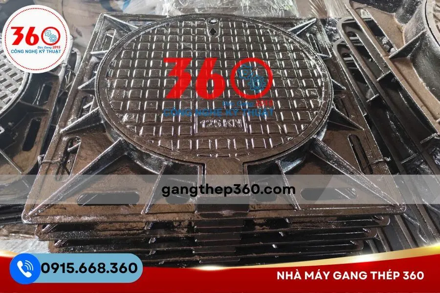 Nắp hố ga gang 850x850 tại Tây Ninh