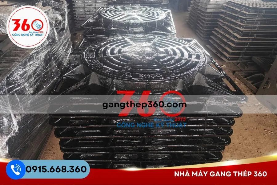 Nắp hố ga gang 850x850 tại Tây Ninh