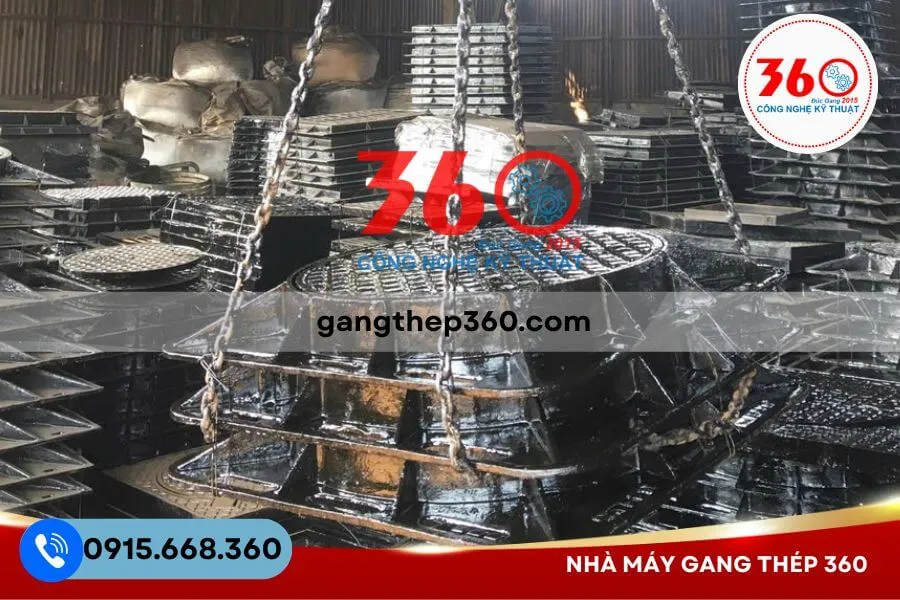 Nắp hố ga gang 850x850 tại Vũng Tàu