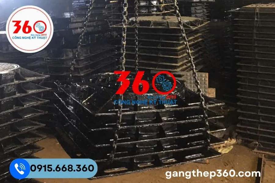 Nắp hố ga gang cầu giá rẻ