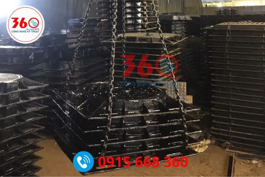 Nắp hố ga gang D800