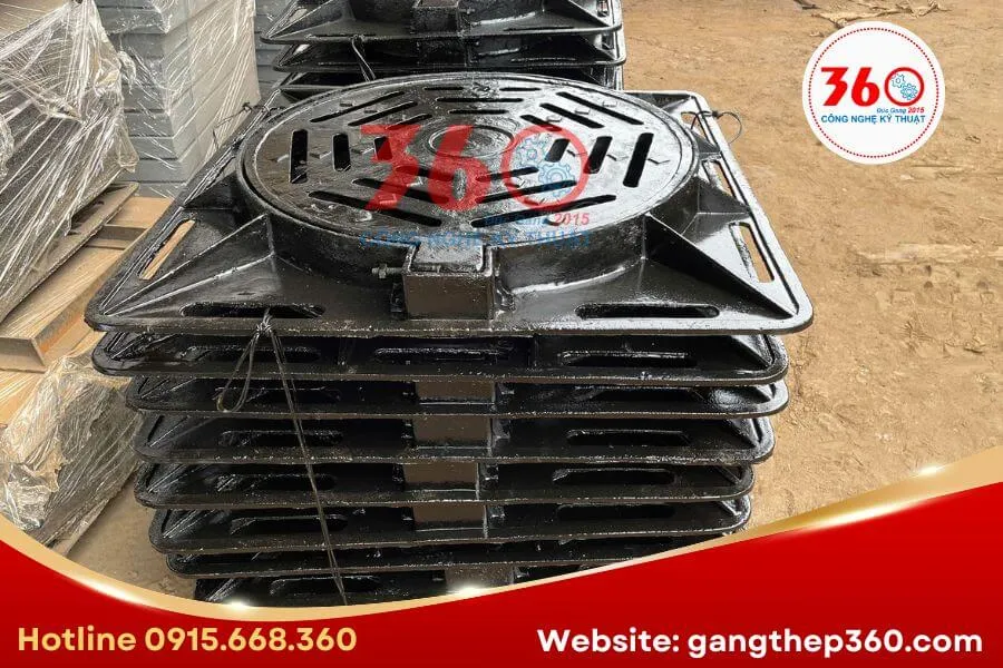 Nắp hố ga gang D900