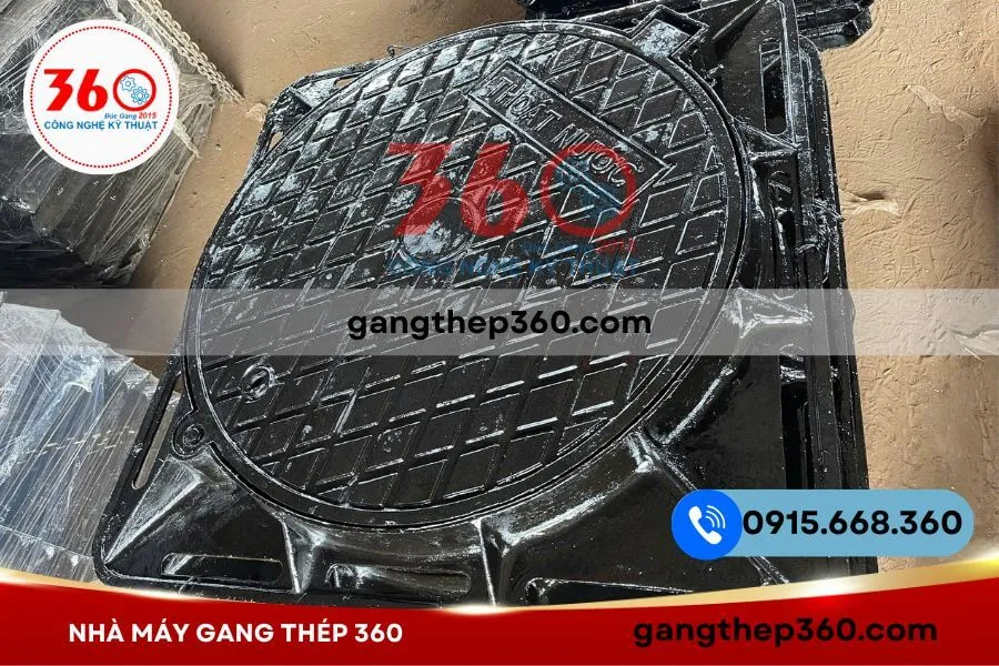 Nắp hố ga gang Đà Nẵng 12.5 tấn