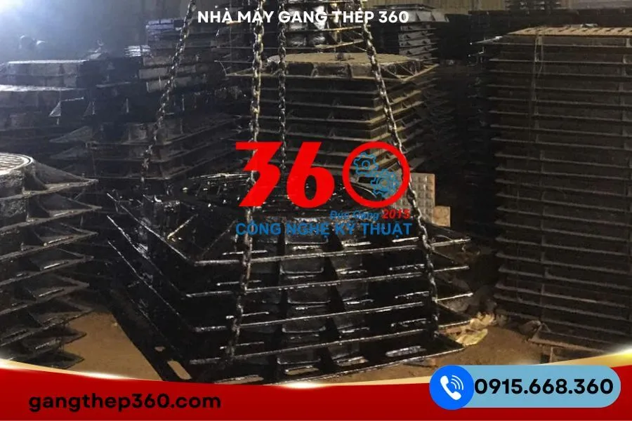 Nắp hố ga gang Đồng Nai chịu tải 12.5 tấn, 25 tấn, 40 tấn
