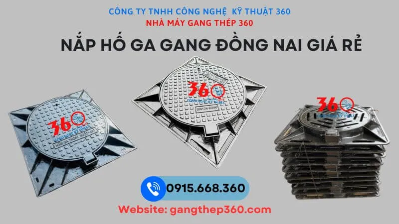 Nắp hố ga gang Đồng Nai giá rẻ