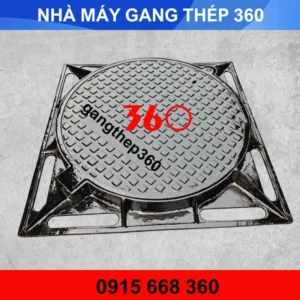 Nắp hố ga gang khung âm 1000x1000