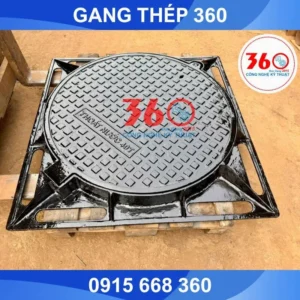 Nắp hố ga gang khung âm 1000x1000