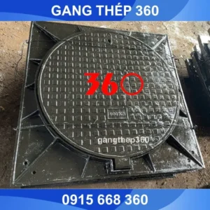 Nắp hố ga gang khung âm 1200x1200