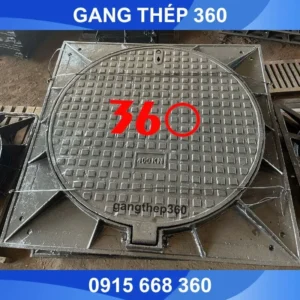 Nắp hố ga gang khung âm 1200x1200
