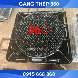 Nắp hố ga gang khung âm 1200x1200