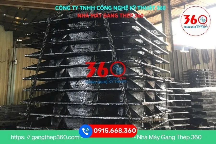 Nắp hố ga gang khung âm 1200x1200