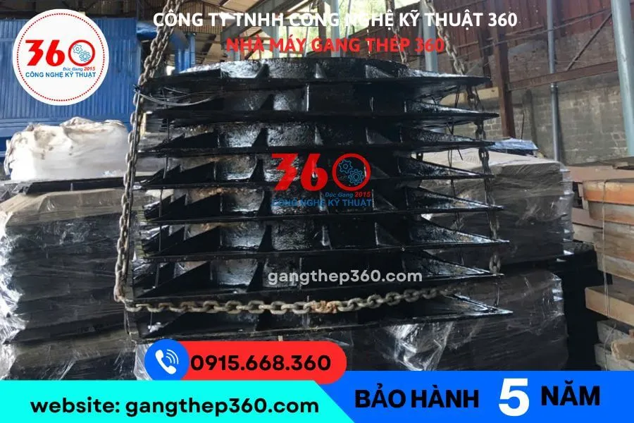 Nắp hố ga gang khung âm 800x800