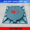 Nắp hố ga gang khung âm 850x850