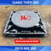 Nắp hố ga gang khung âm 900x900