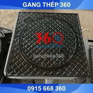Nắp hố ga gang khung dương 800x800