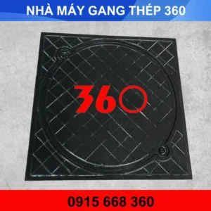 Nắp hố ga gang khung dương 900x900
