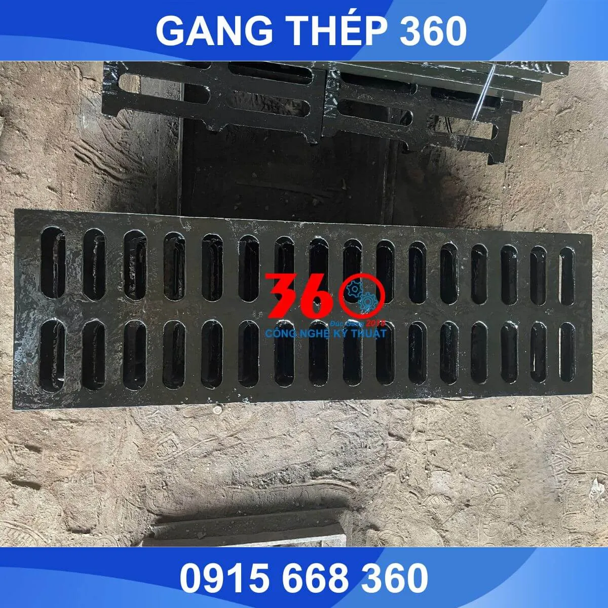 Nắp mương bằng gang 1000x300