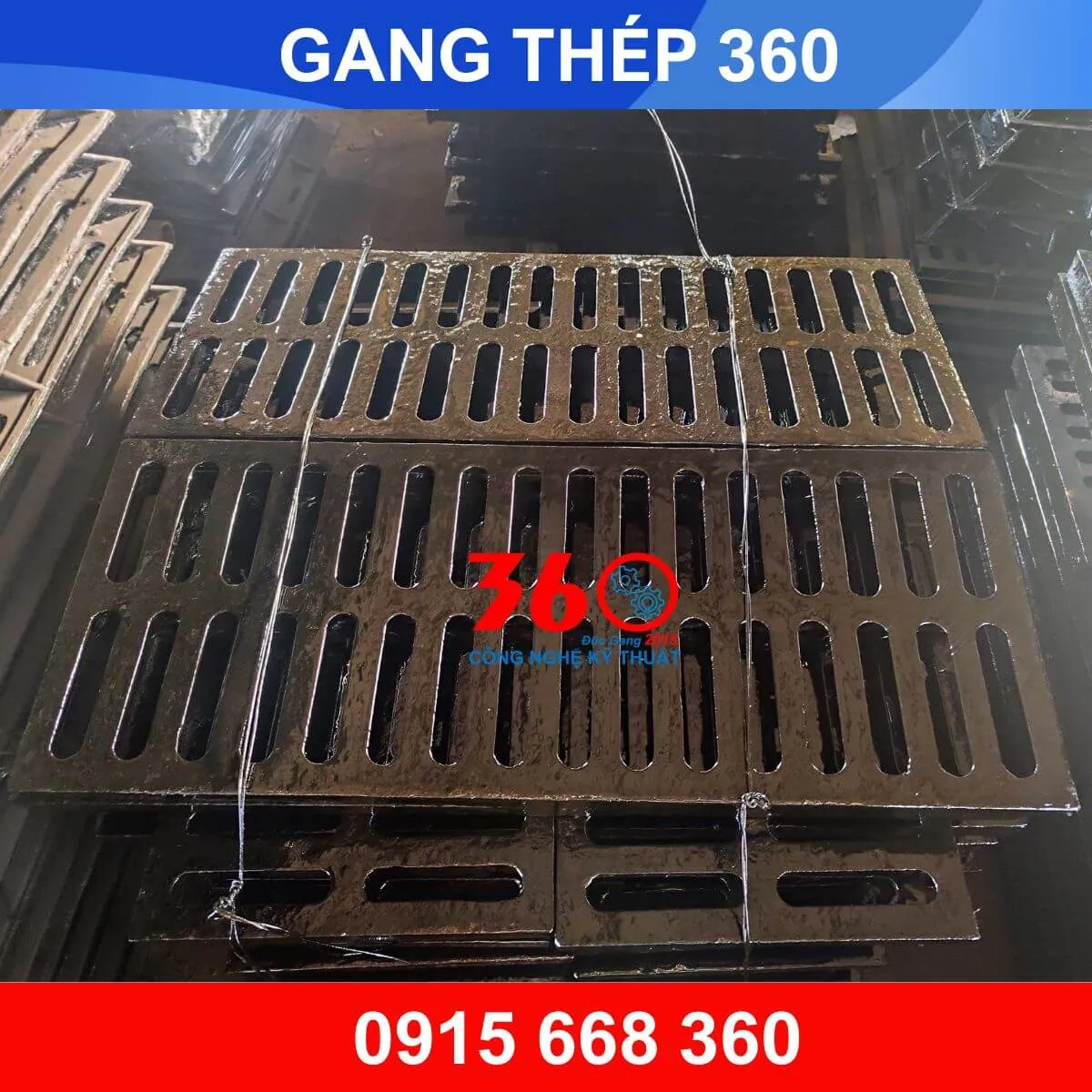 Nắp mương bằng gang 1000x300