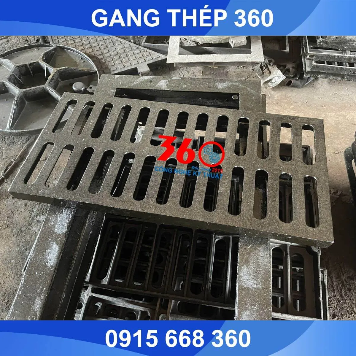 Nắp mương bằng gang 1000x300