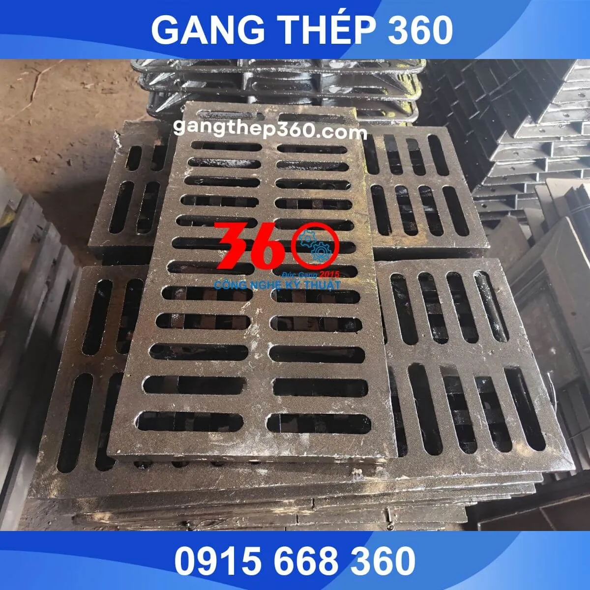 Nắp mương bằng gang 1000x350