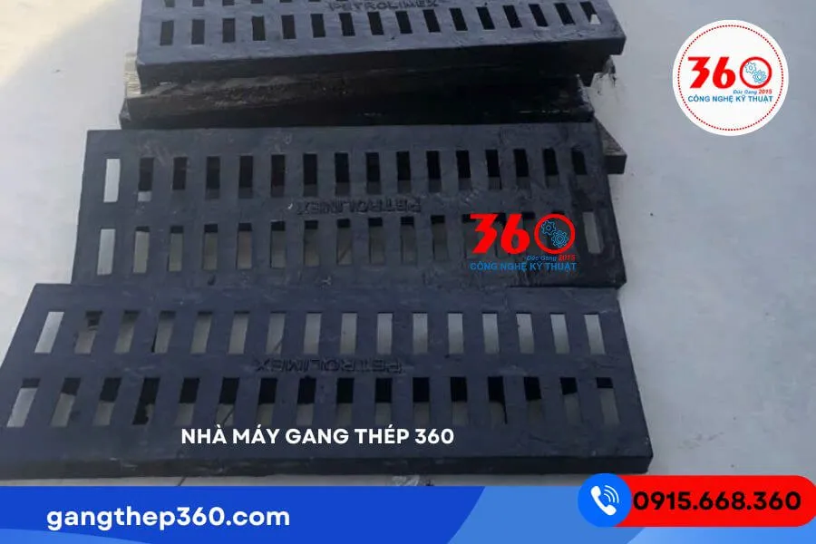 Nắp mương bằng gang 1000x350
