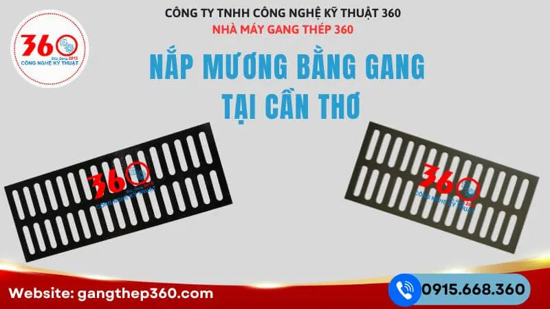 Nắp mương bằng gang tại Cần Thơ