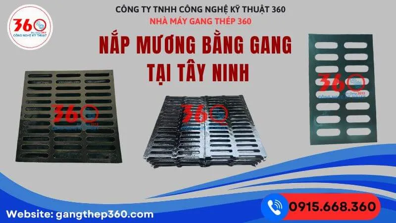 Nắp mương bằng gang tại Tây Ninh