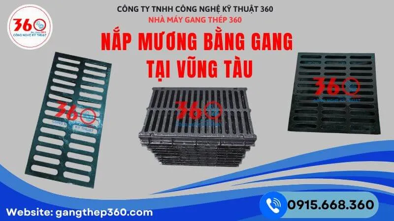 Nắp mương bằng gang tại Vũng Tàu