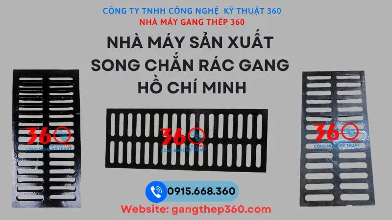 Nhà máy sản xuất song chắn rác gang Hồ Chí Minh