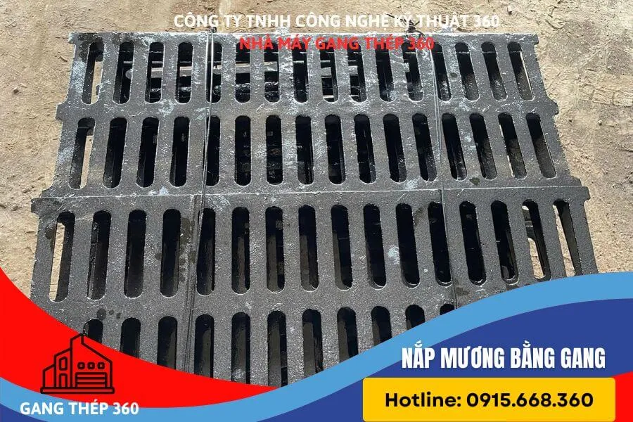 Sản xuất nắp mương bằng gang tại Bắc Giang