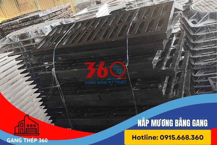Sản xuất nắp mương bằng gang tại Bắc Giang