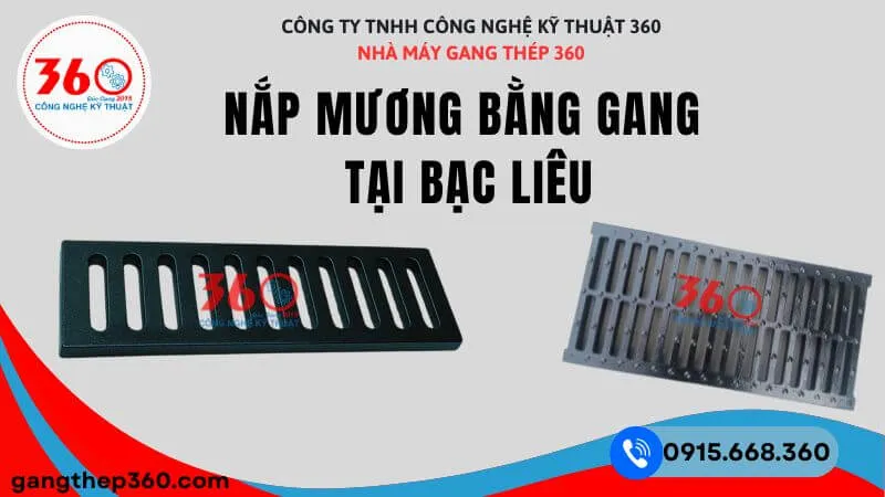 Sản xuất nắp mương bằng gang tại Bạc Liêu