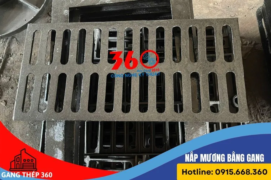 Sản xuất nắp mương bằng gang tại Bình Định