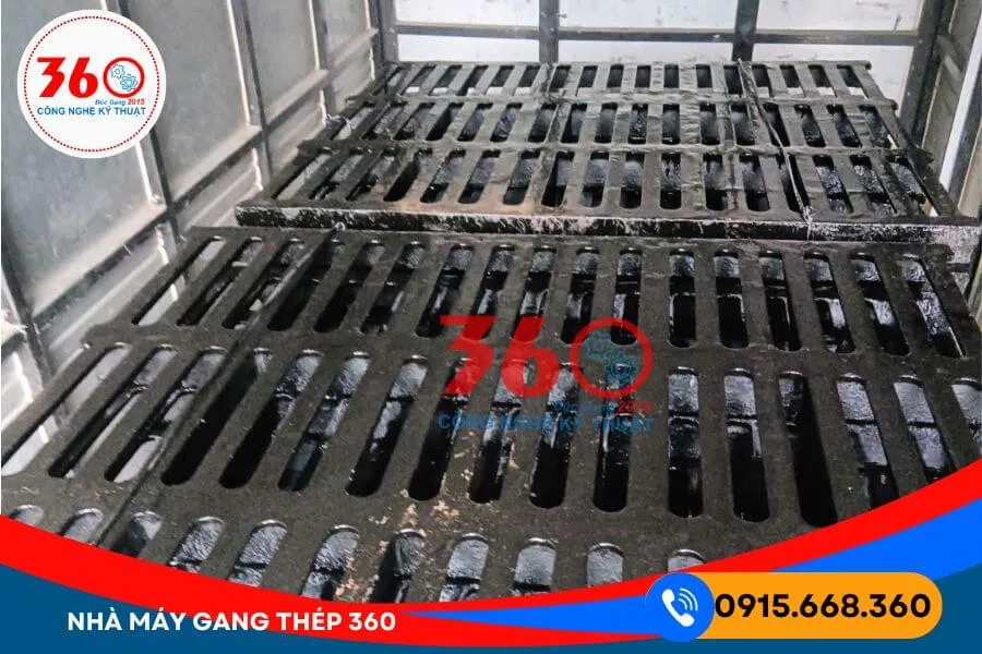 Sản xuất nắp mương bằng gang tại Bình Định