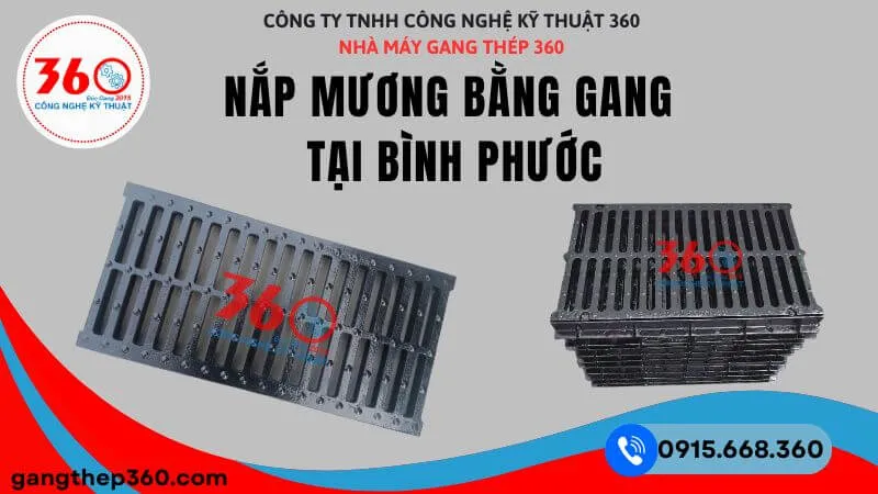 Sản xuất nắp mương bằng gang tại Bình Phước