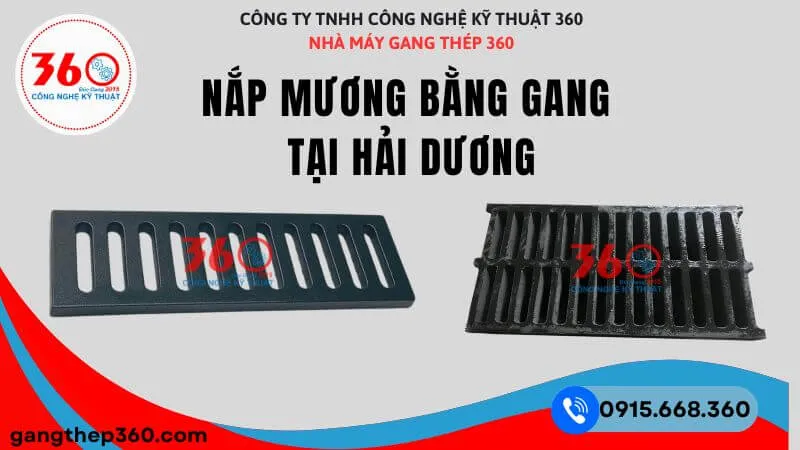 Sản xuất nắp mương bằng gang tại Hải Dương
