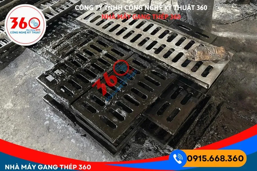 Sản xuất nắp mương bằng gang tại Huế